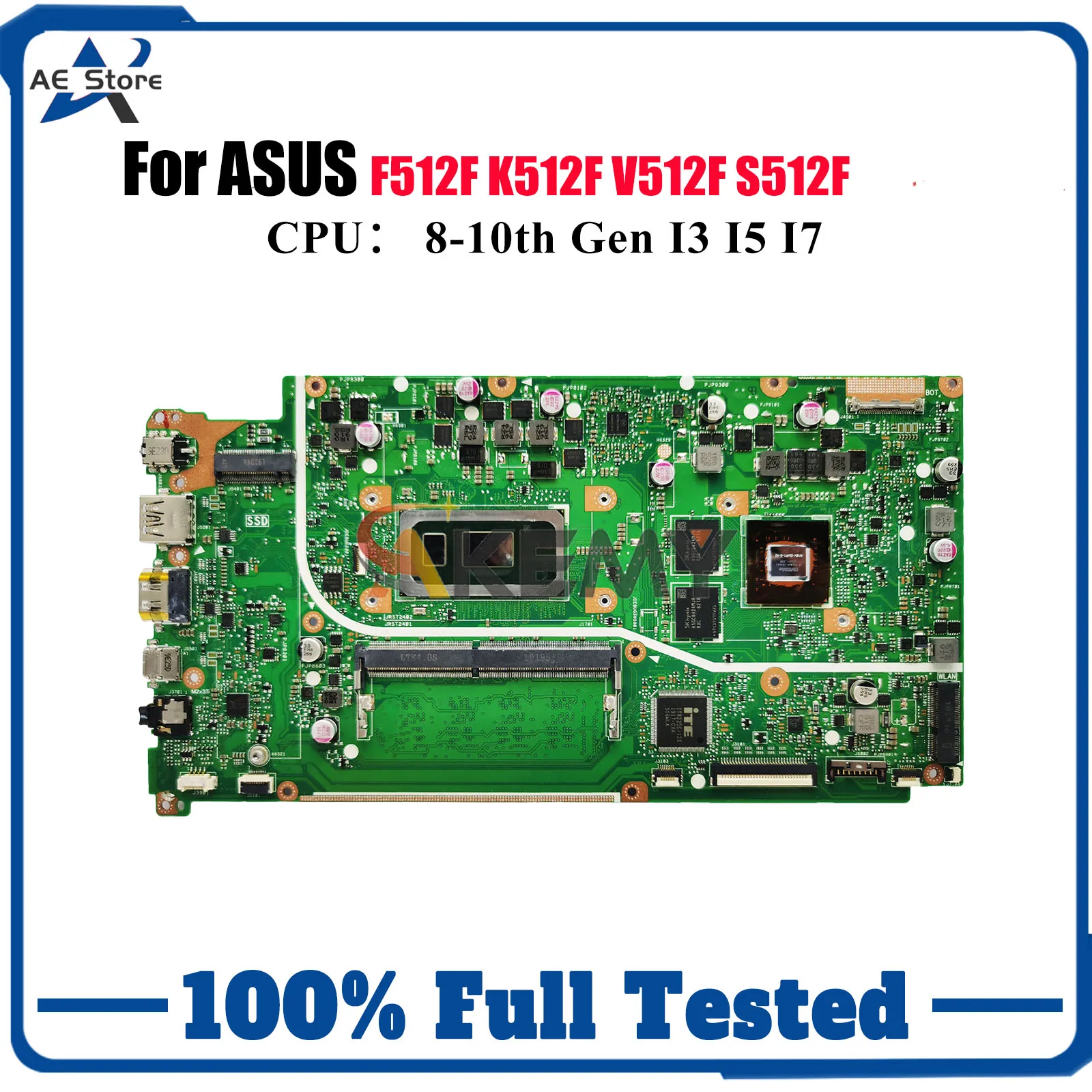 

X512FF Материнская плата для ноутбука ASUS V512F X512FLC V5000F X512F X512FL K512F X512FJG S512F X512FJ F512F Материнская плата с процессором I3 I5 I7