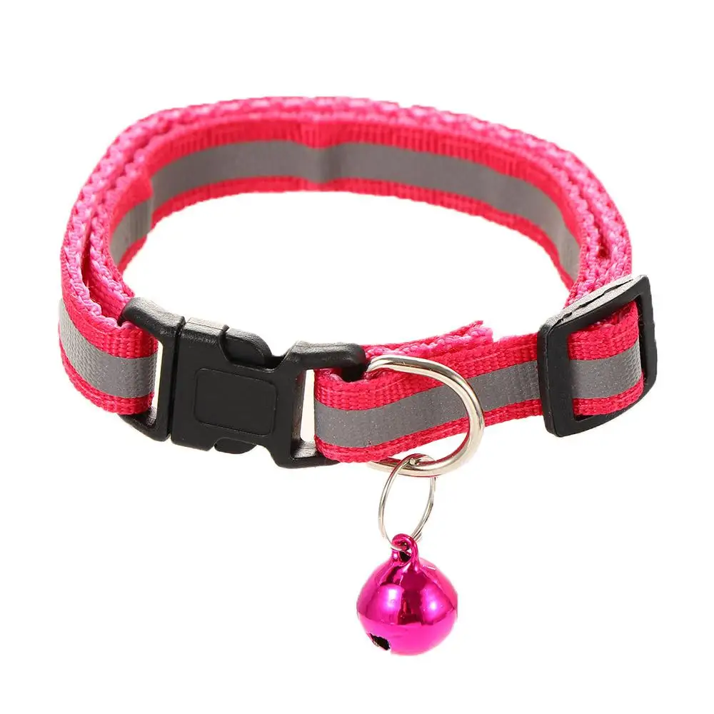 Reflective Adjustable Nylon Dog Accessories For Puppy Kitten Light Up Night Necklace Pet Collar Cat Collar Pet Supplies