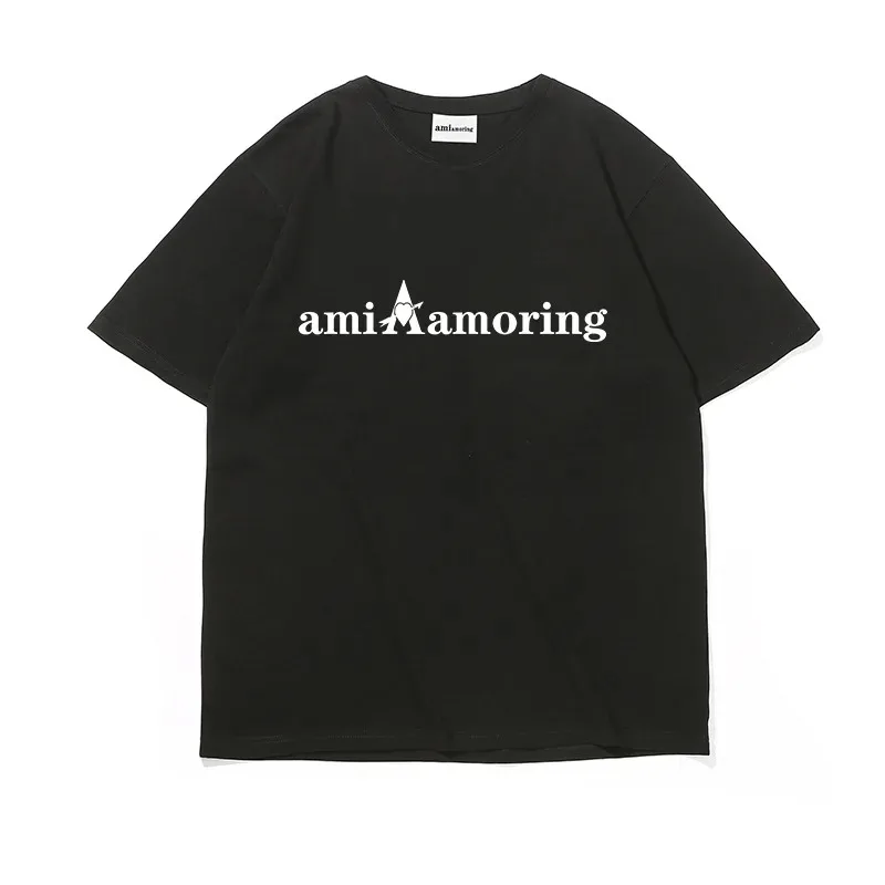 AMI AMORING amore ufficiale per uomo e donna con la stessa coppia t-shirt a maniche corte t-shirt a mezza manica in cotone sciolto