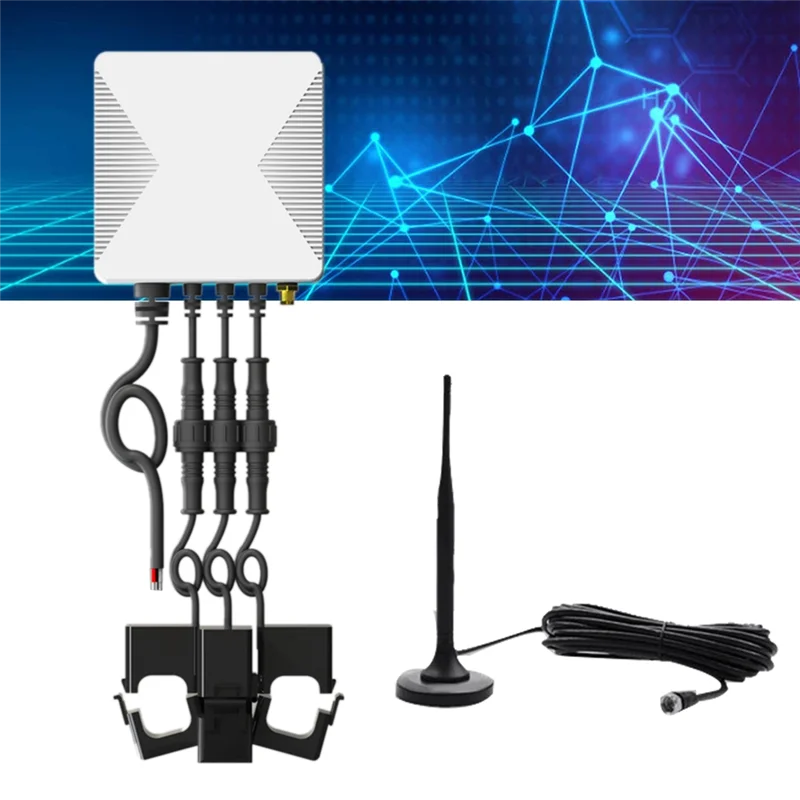 A19E-Tuya 3 Phase Wifi Energy KWH Meter Power Clamp Current Transformer App Monitor