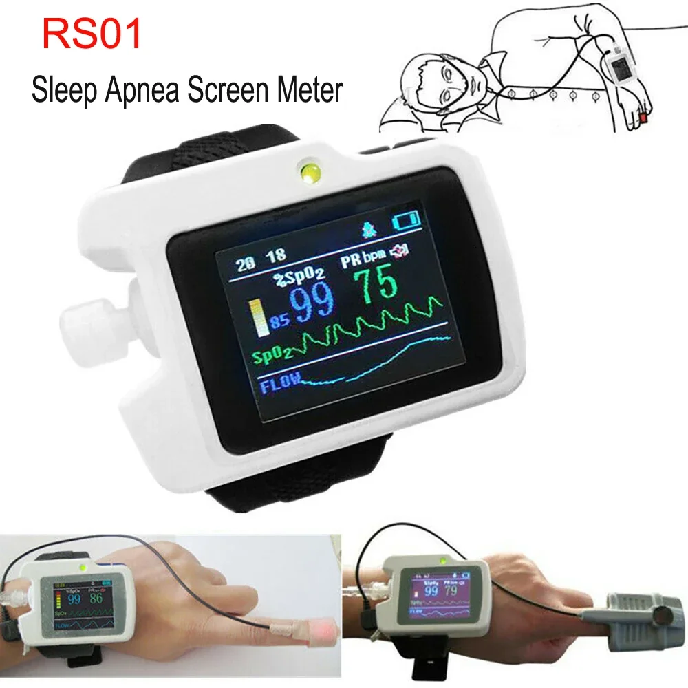 CE RS01 Wrist Watch Sleep Apnea Screen Meter Respiration Sleep Monitor SAHS Sleep Apnea Hypopnea Syndrome PC Software