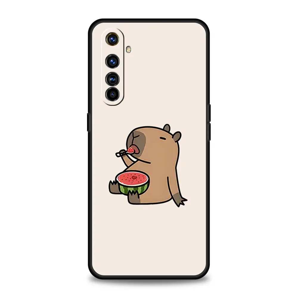 Bonita funda de teléfono Capybara para Realme 12 11 10 9 8 5G 7 6 GT5 GT3 GT2 Pro Plus C21 C11 C25 C35 para Realme GT Neo 2 3 3T 5