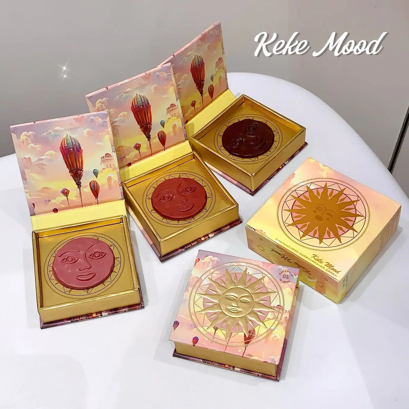 Kekemood Sun Emotion Blush Mud  relief mist Color blush natural tender delicate hold makeup low saturation female blush cream