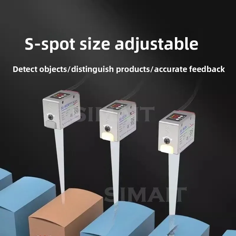 Color Recognition Sensor with RS485 | 500mm Range, Model BS-W50N | Programmable for Label & Object Detection
