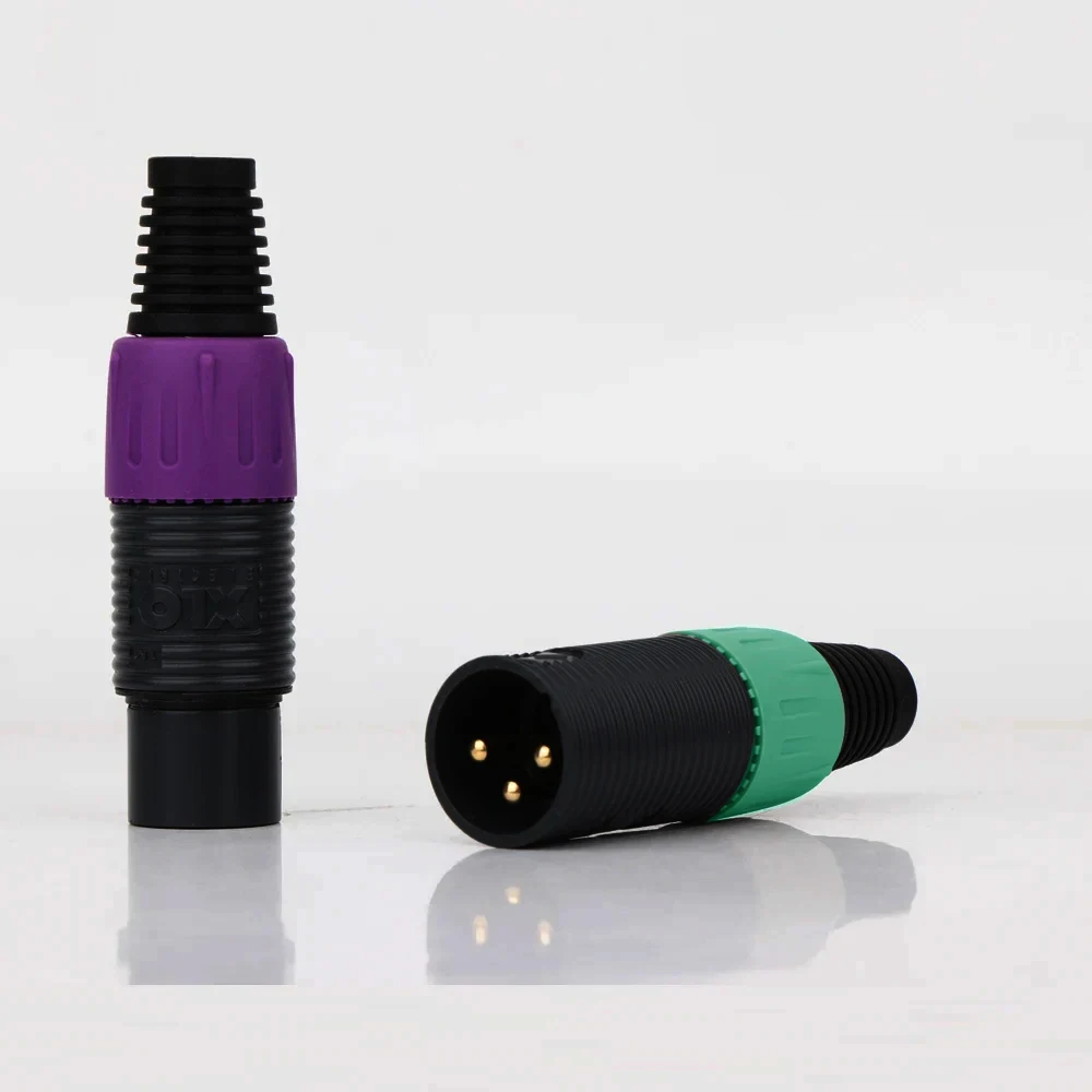 XR1806 高品質 XLO シグネチャー XLR コネクタ - DIY HiFi オーディオ ケーブル用金メッキ 3 ピン XLR オス/メス プラグ