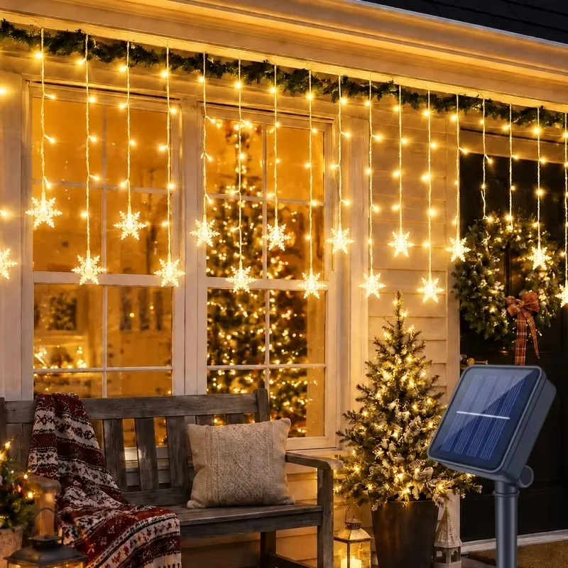 LED Star Curtain Lights Small Colored Lights Room Decoration Flashing Lights Suitable for Bedrooms Christmas Ice Bar Lights