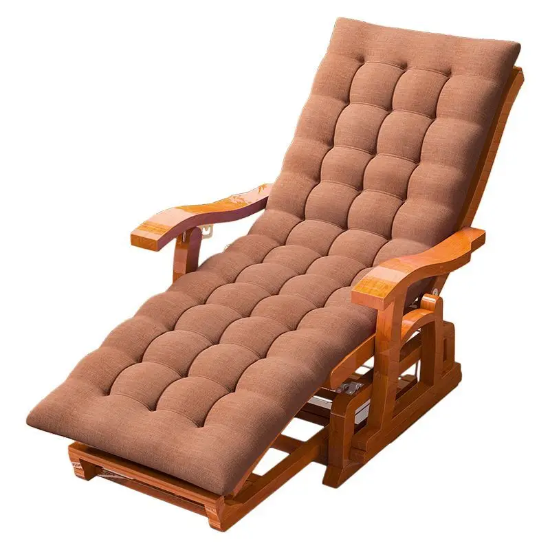 Reclining chair folding lunch break nap chair household adult simple bamboo rocking chair balcony leisure portable