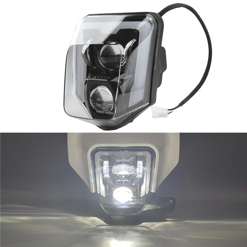 1Pc Car LED Headlight Assembly For Husqvarna 701 Enduro 2016-2025 TX125 2017-2019 Dirt Bike Motocross Modified Parts