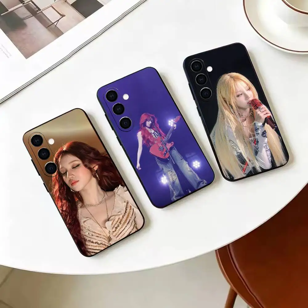 All-rounder idol Song Y-Yuqi-i  Black Soft Silicone Shockproof Case For Samsung A70/A71/A51/A52/A53 & Other Models
