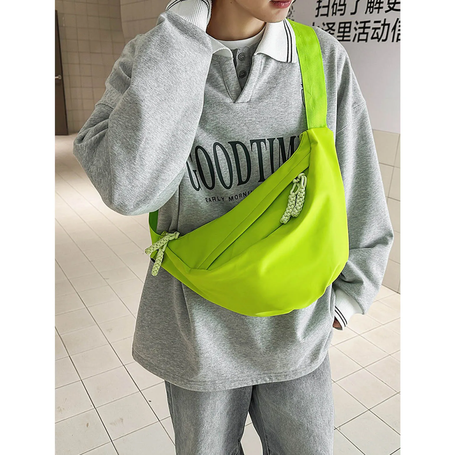 

2025 New Student Casual Crossbody Bag for Women's Spring and Summer Trendy Brand Single Shoulder Crossbody Nylon Bag Outdoor