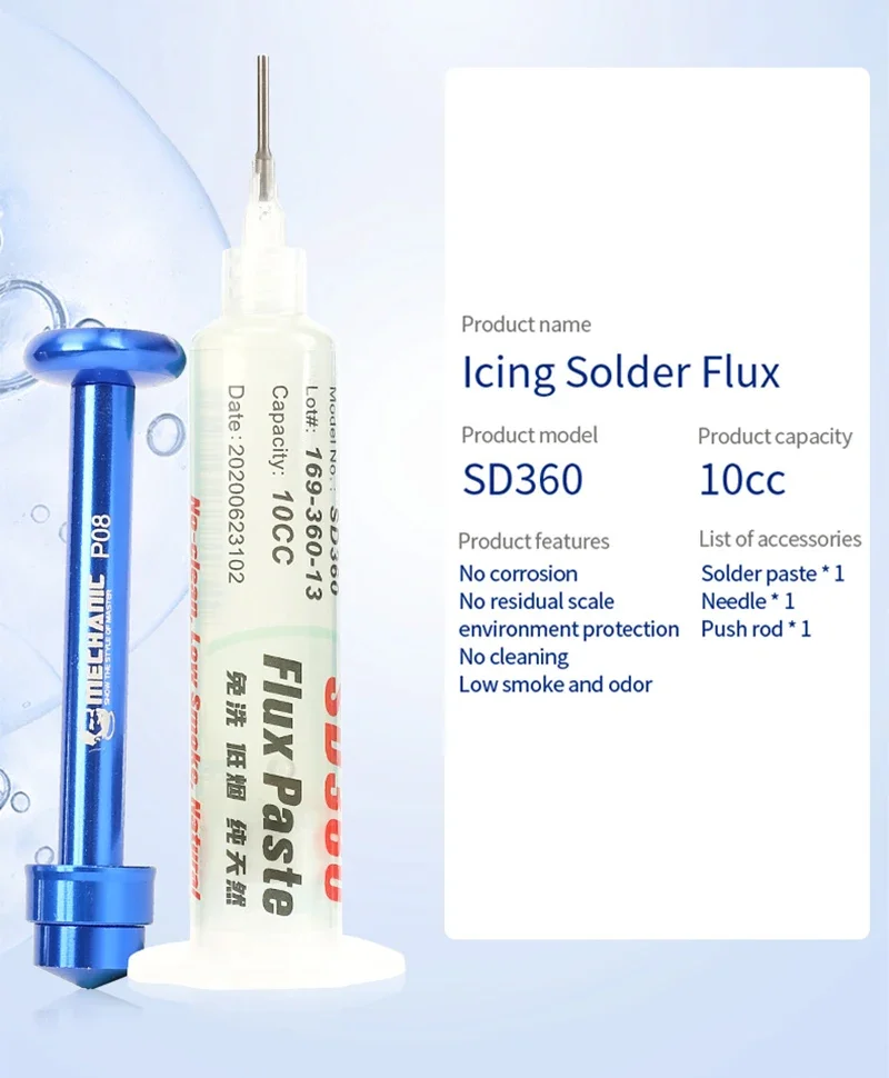 MECHANIC SD360 Paste 100% Original Transparent Advanced Oil Flux Grease 10cc Soldering Repair Paste Solder Paste Welding