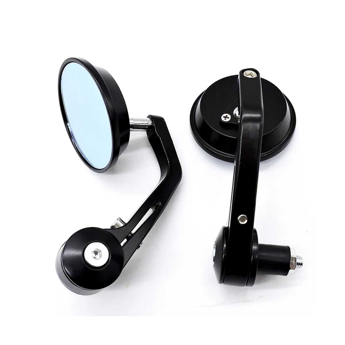 Motorbike Rearview Mirror Universal Handlebar Round Mirror Reversing Aid Mirror Reflective Mirror