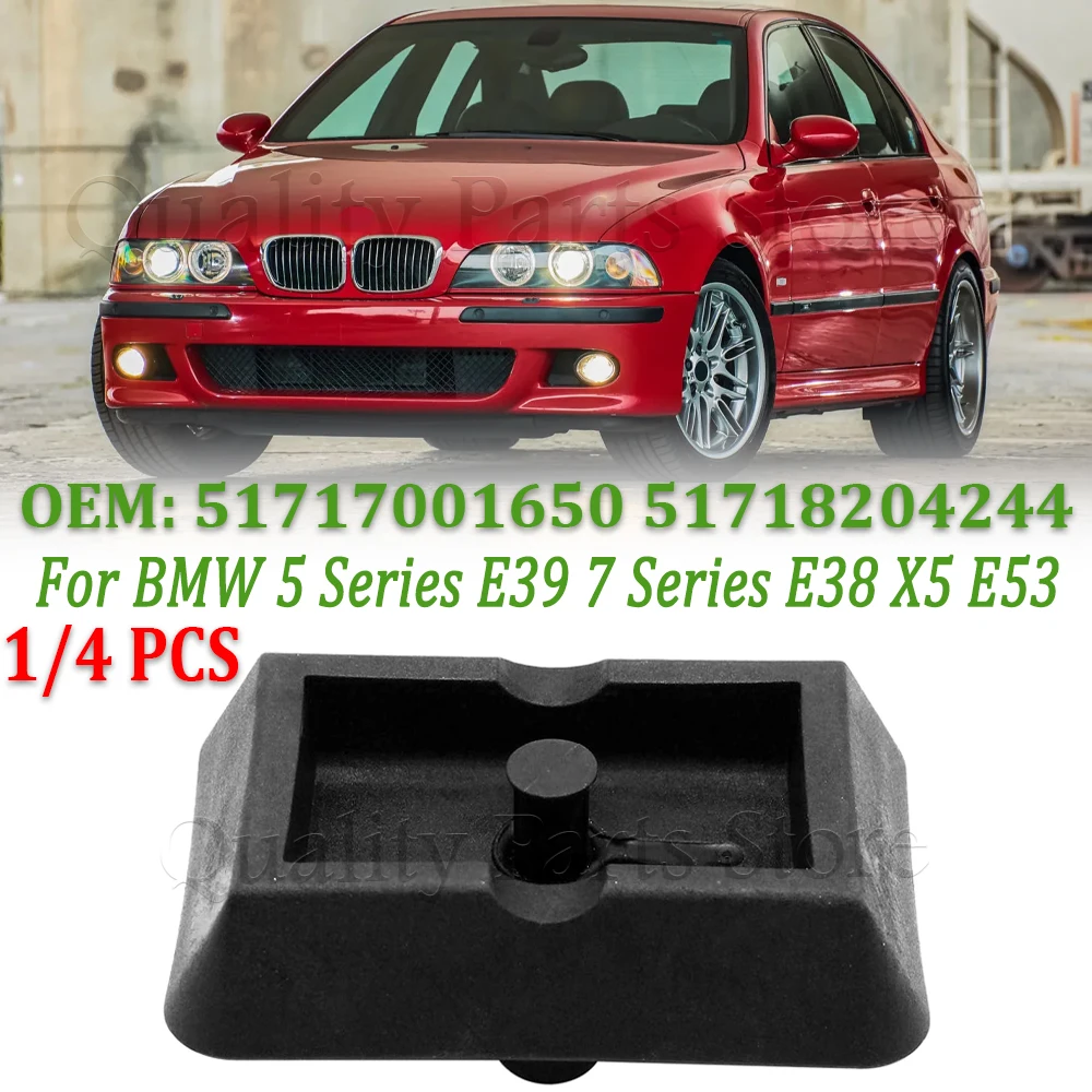 

51717001650 Fit For BMW 5series E39 7series E38 X5 E53 Car Under Jack Lift Jacking Point Support Pad Plug Block Cover 1/4 Pieces