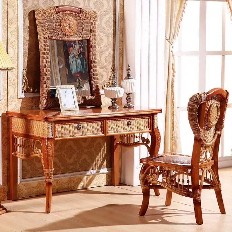 

Women Stool Girl Dresser Drawers Bedroom High End Luxury Makeup Dressing Table Mirror Modern Coiffeuse De Chambre Furniture