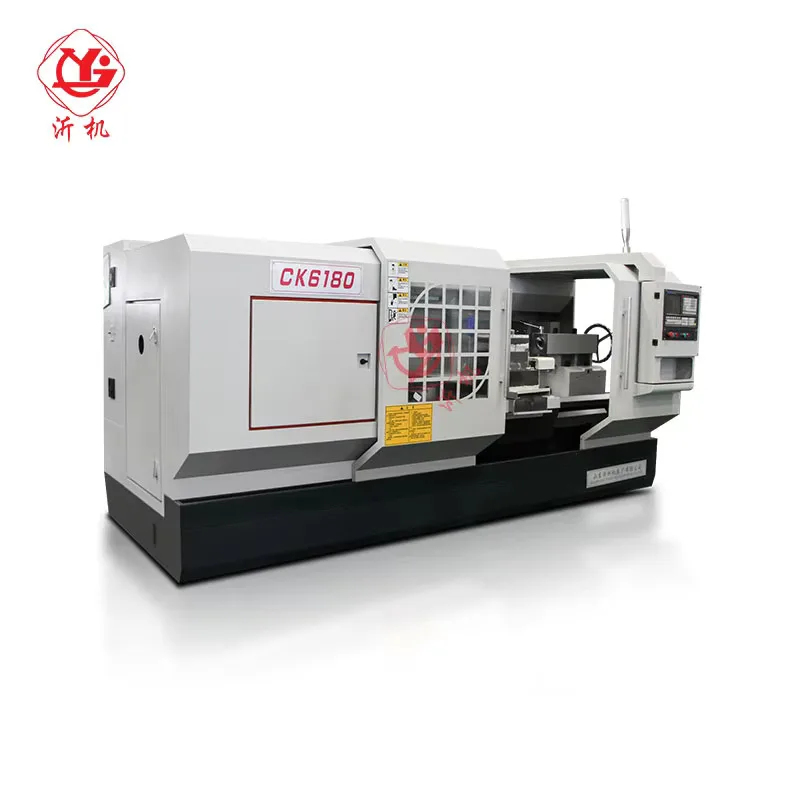 Aluminum CKQ6180 Cnc Lathe Hine With Fanuc Controller 2 Axis