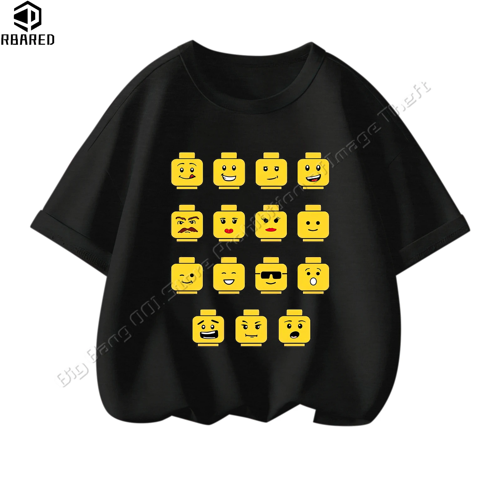 2024 2024 Kids Clothes Fashion Girl Child Boy Children Top Summer T-shirts for Children 100% Cotton Tops Large Size Lego Shirt