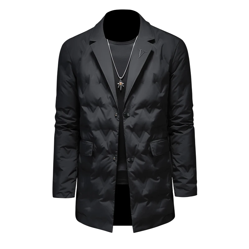 2024 new arrival winter 90% white duck down jackets men,mens warm thicked trench coat, 1109