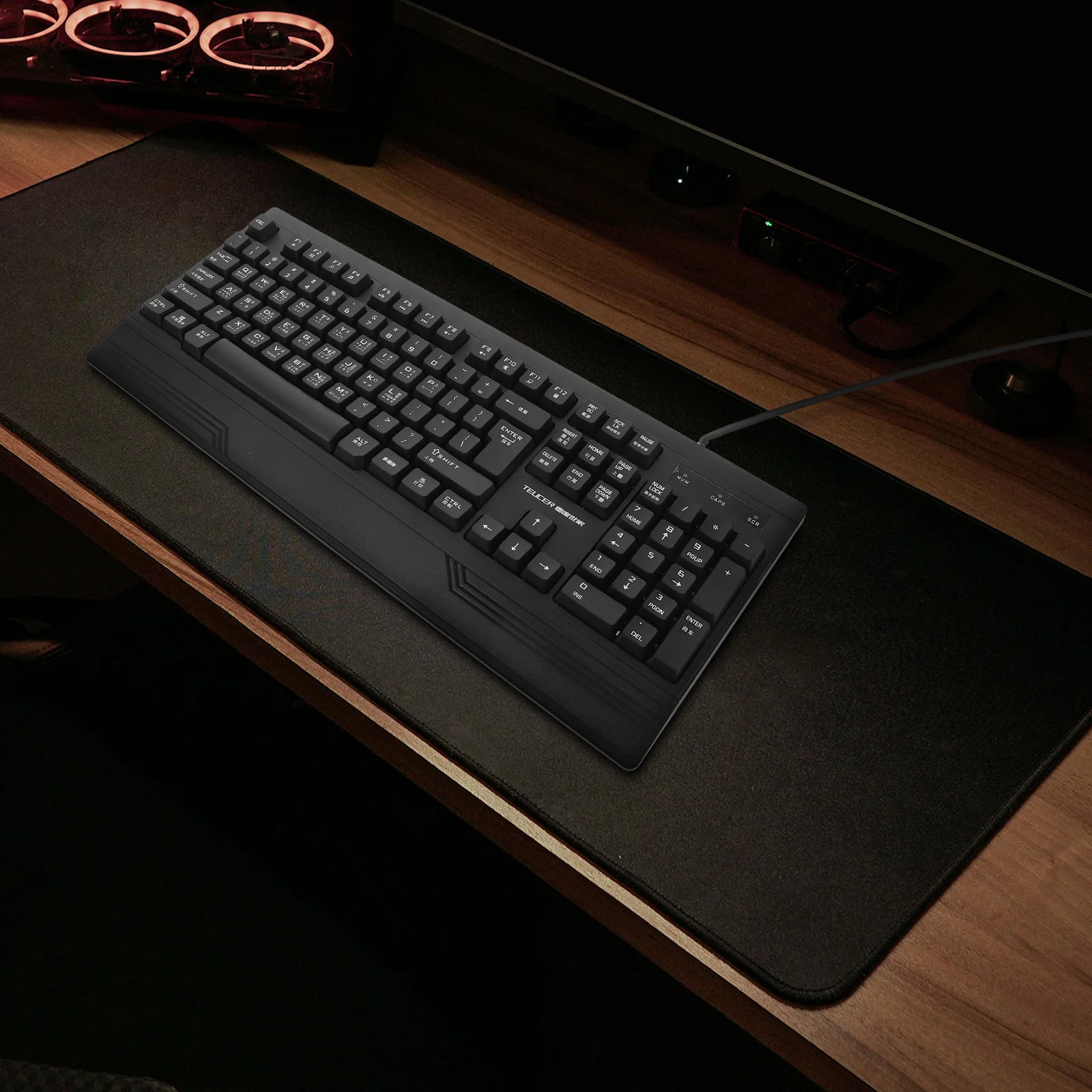 

Radical Keyboard Wired USB Black Numeric Keypad Office Home Durable Structure Stable Switching Multi Language No Latency