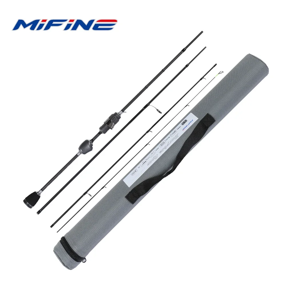 Mifine EURYBIA SPIN Ultralight Travel Spinning Fish Rod 0.2-0.8g 24T Carbon Fiber Sea RA Rings Solid Tips For Trout XUL Fishing