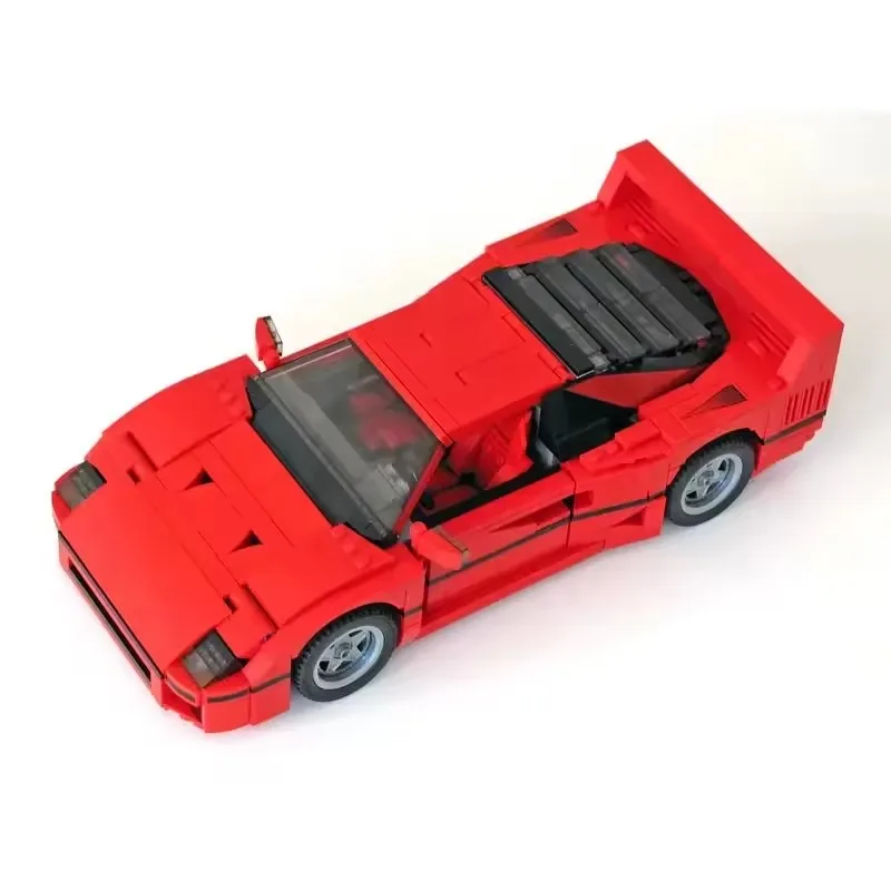

Классический гоночный автомобиль 10248 F40, совместимый с MOC-49743, спортивная машина, 1192 детали, конструктор для сборки, модель, подарок для детей, сделай сам