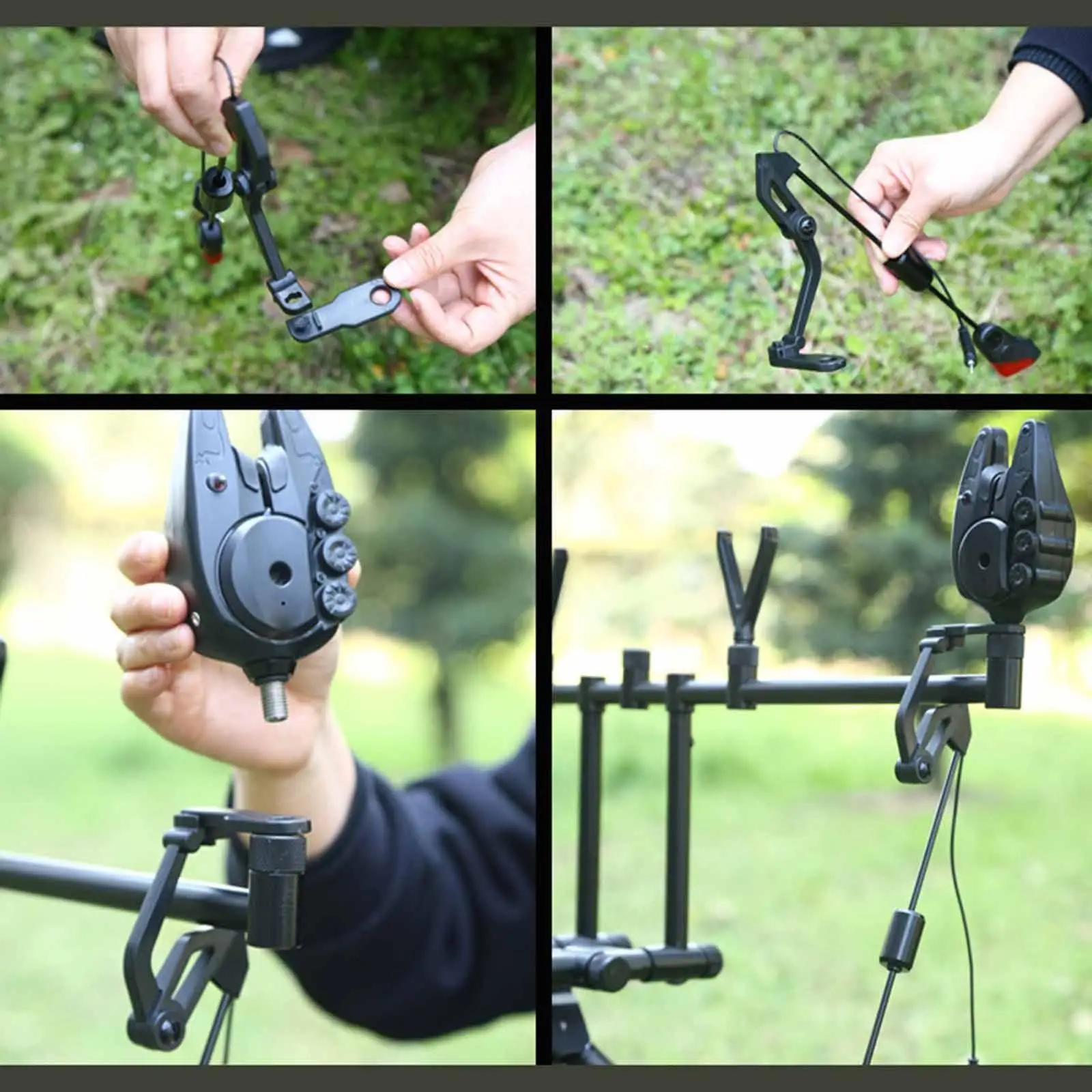 

LED Fishing Alarm Carp Indicator Magnetic Clip Adjustable Weight for Fishing Rod Stand and Accessories