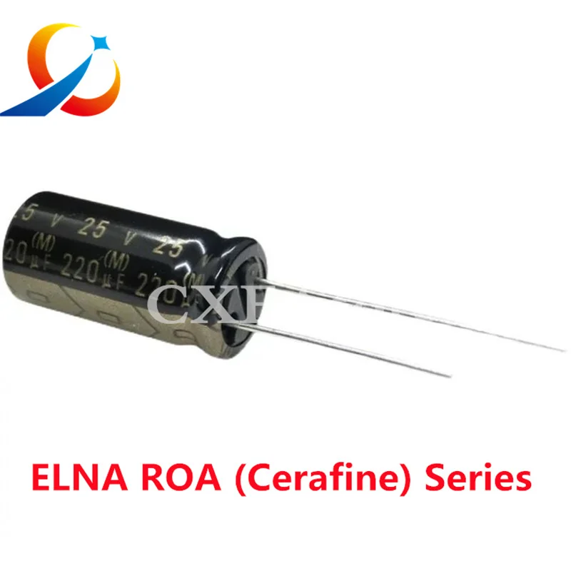 10pcs ELNA ROA ( Cerafine ) Series HiFi Audio Capacitor 16V 25V 50V 10uF 22uF 47uF 100uF 220uF 22uF25V 22UF50V 100UF25V Original