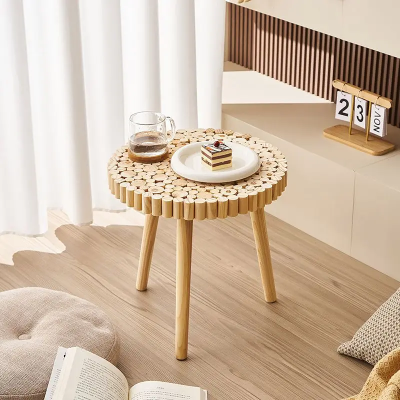 Coffee table floor decoration sofa living room solid wood edge several homestay rooms storage decorations bed side table