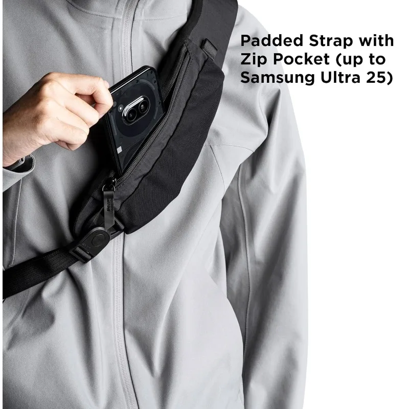 Right Shoulder Chest bag  7.5L - Crossbody Bag, Sling Backpack - Fits 11" Tablet - Single Shoulde  Water Bottle Pocket