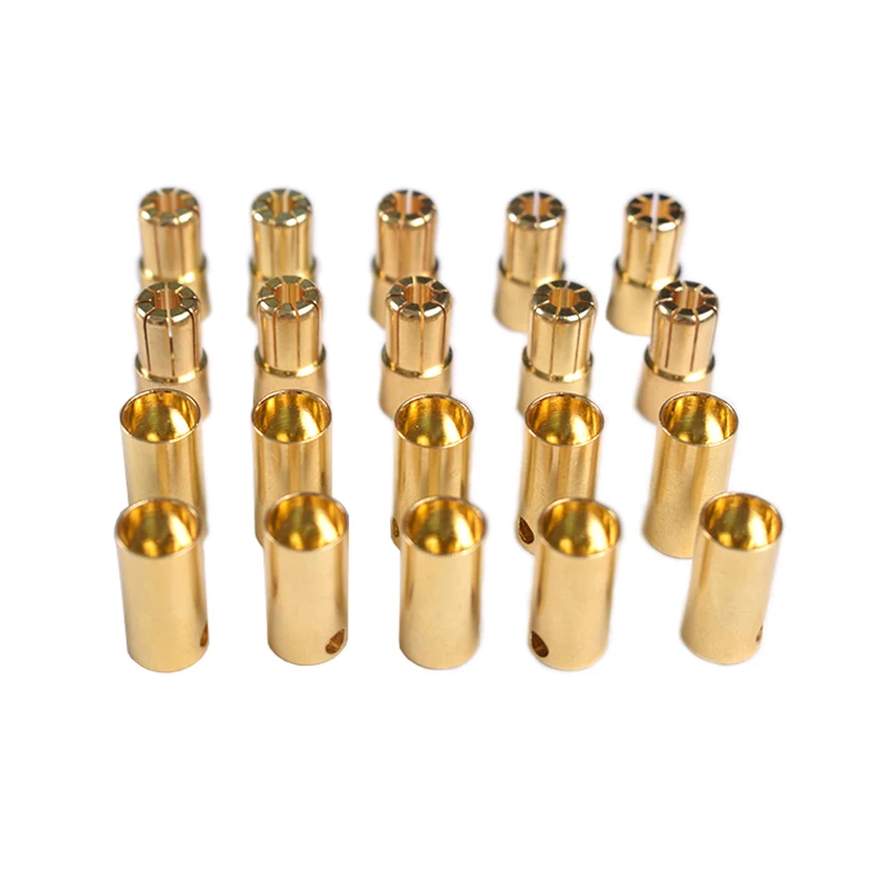 Rc 2/5/10pairs vergoldet 6 .. 0mm Bananen stecker Kugel Stecker Buchse für RC Lipo Batterie Esc Motor Ladegerät Flugzeug Boot Auto