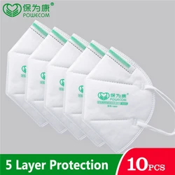 POWECOM KN95 Mask Safety Face Mouth Mask with Filter Adult Masks Protective and Breathable Facial Masks tapabocas