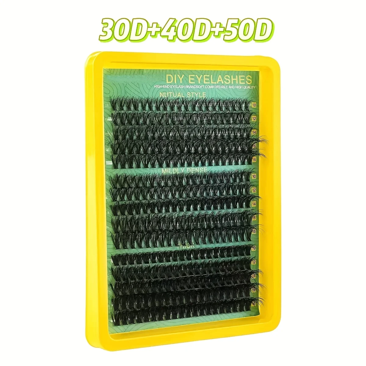 Cloison Wimpernbüschel 30D + 40D + 50D - 300 Stück Wimpernbüschel 10 - 18mm D-Curl Büschel - Dichte Wimpernbüschel – Detail 3