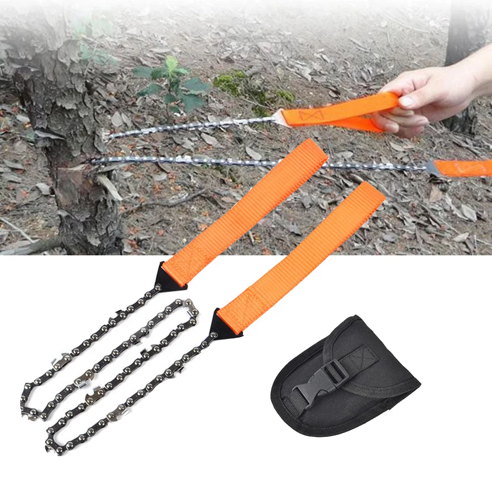 

Portable Survival Chain Saw Chainsaws Emergency Camping Hiking Tool Pocket Hand Tool Pouch Outdoor Pocket Chain Saw