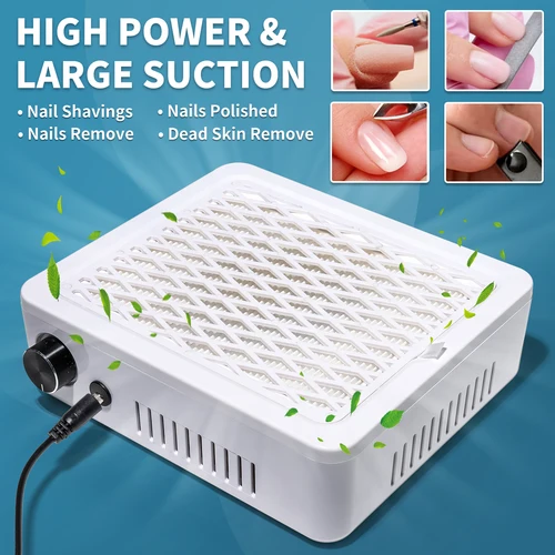 Imagen 2 del producto Velocidad fuerte del aspirador del colector 45000RPM de la succión del polvo del clavo profesional ​ ​ Equipo de aspiradora de uñas ajustable