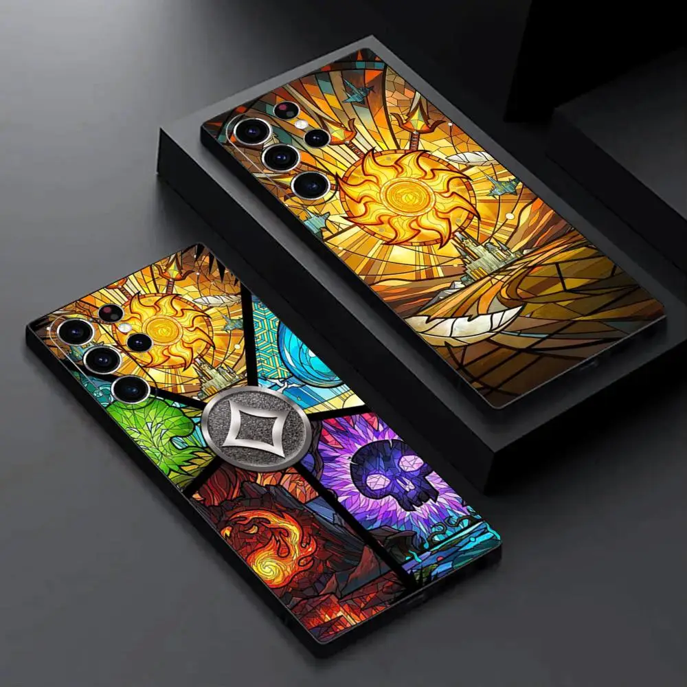 MtG Variant Art Magic the gathering Phone Case For Samsung Galaxy S25 S24 S23 S22 S21 S20 Plus Ultra Note20 Soft Black