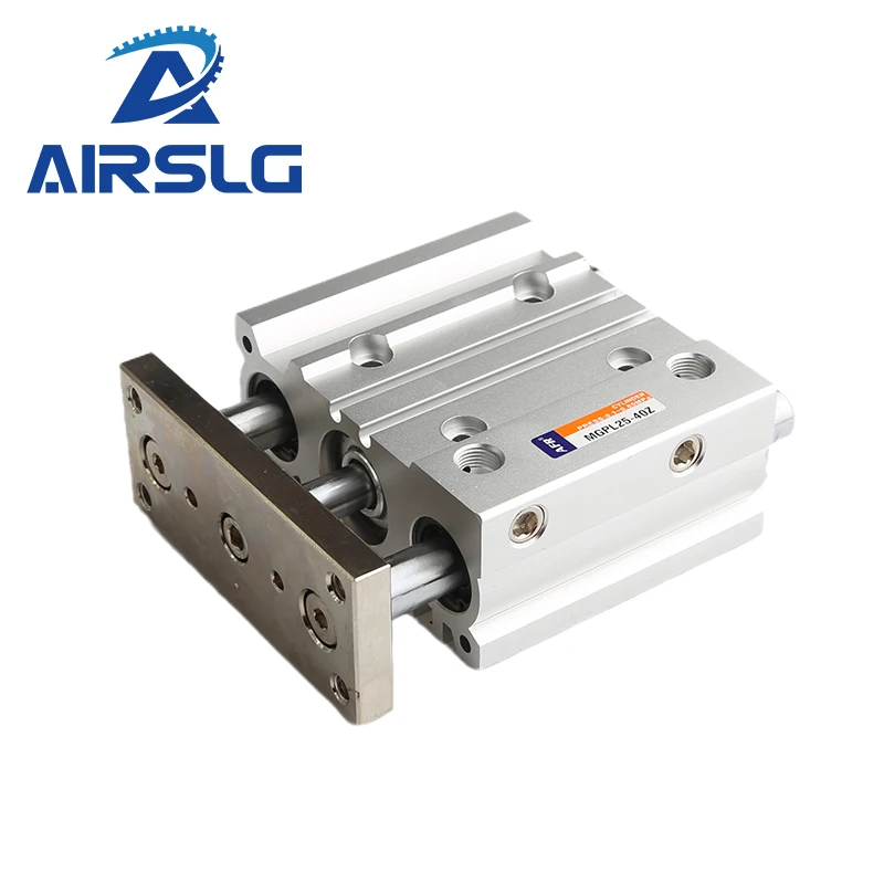 MGPL AFR Brand Pneumatic Compact Guide Cylinder MGPL12 MGPL16 MGPL20 MGPL25 MGPL32 MGPL40 MGPL50 MGPL63 MGPL80 Stroke 10-400MM