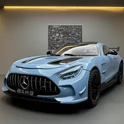 1:18 Mercedes-Benz AMG GT Sports car Alloy Car Model Sound And Light Pull Back Toy Car Die-Cast Boys Collection Decoration Gift