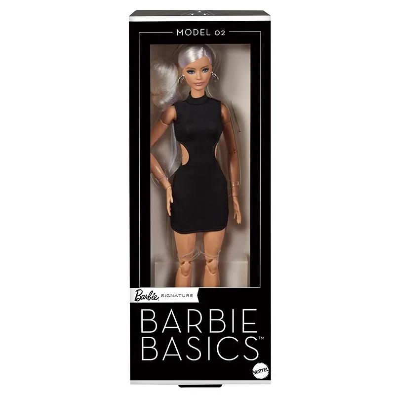 Mattel Barbie Barbie Signature Black Dress Basics Model Barbie Basics Black Original Barbie Signature Doll Basics  Model Classic Black Dress