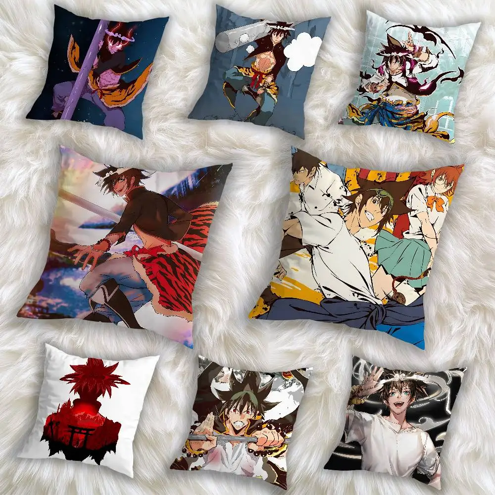 

T-The God of High School COOL Pillow Case Anti-dustmite Pillowcase Invisible zipper silky short plush Sofa cushion cover