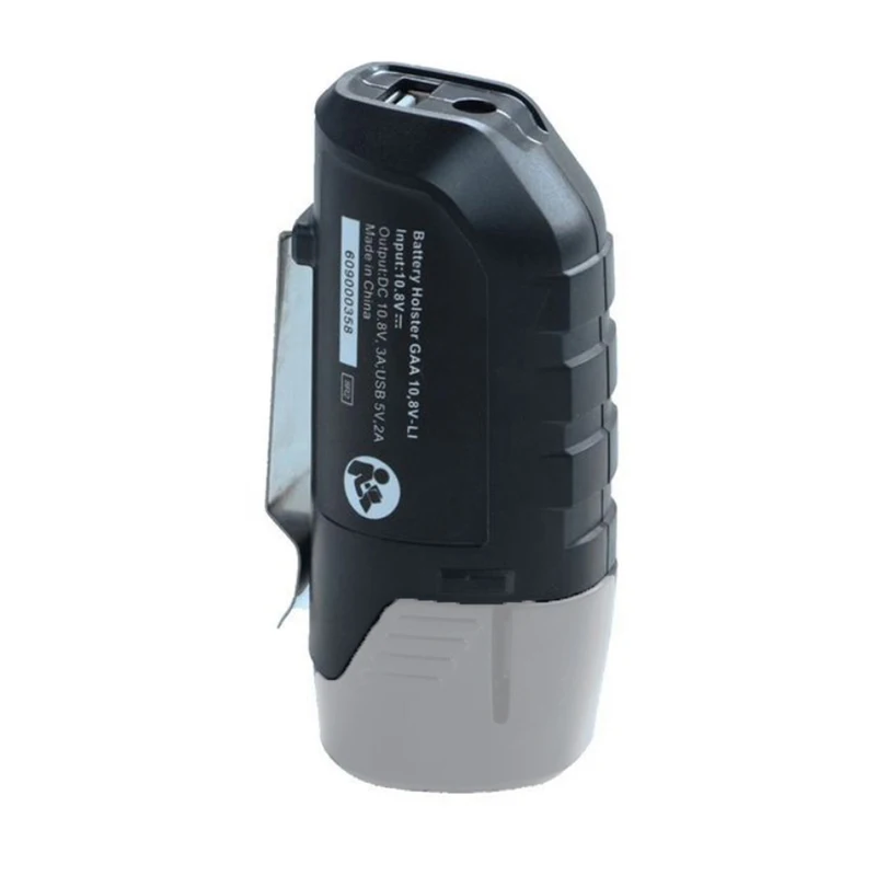 สำหรับ Bosch 10.8V 12V Li-Ion แบตเตอรี่เครื่องมือไฟฟ้าชิ้นส่วน BHB120 USB เชื่อมต่อ Holster อุปกรณ์ชาร์จ