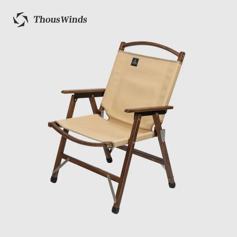 Thous Winds Solid Wood Camping Chair Outdoor Folding Kermit Chair  Travel Portable Emotional Picnic Camping Supplies Equipment