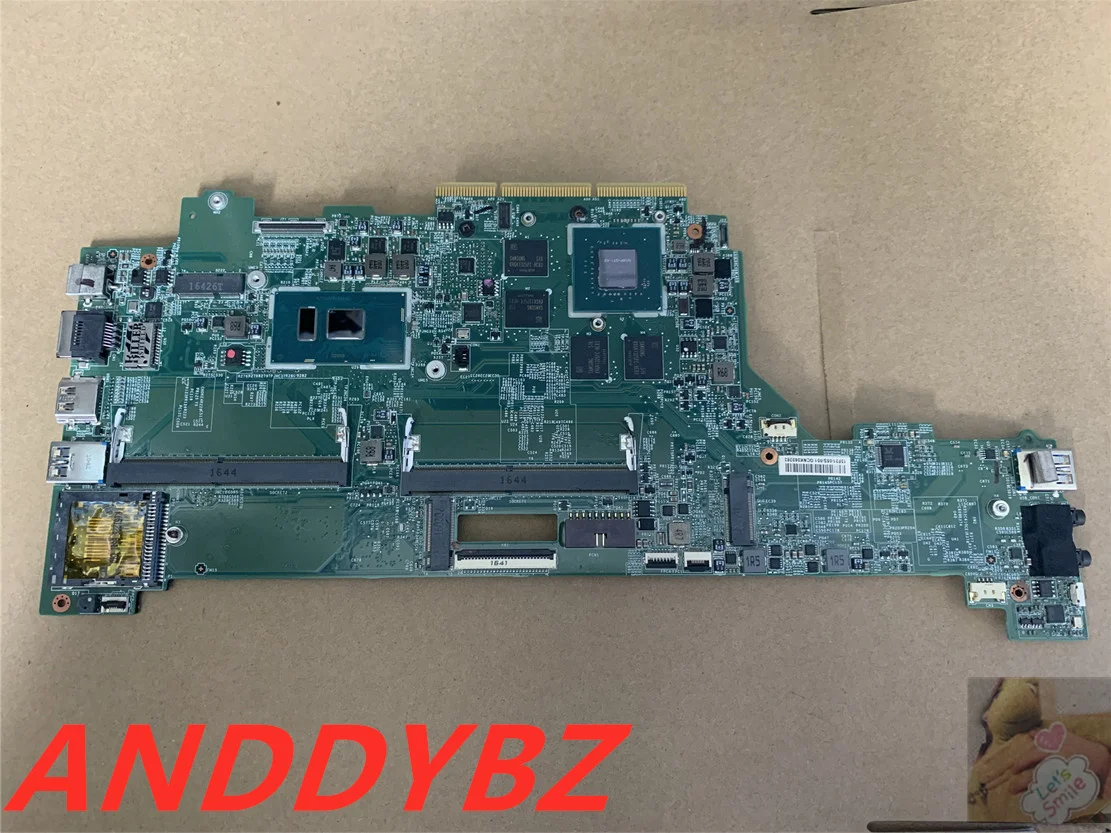 Used MS-13F2 MS-13F21 FOR Msi Gs30 LAPTOP MOTHERBOARD WITH I7-7500U AND GTX950M  TESED OK