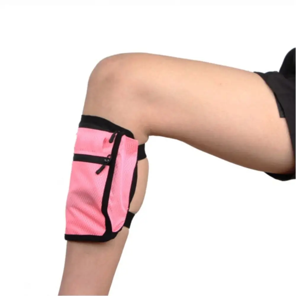 Nylon Outdoor Calf Bag Waterproof Stylish Leg Wallet Bag Adjustable Lightweight Running Phone Storage Pouch Gym
