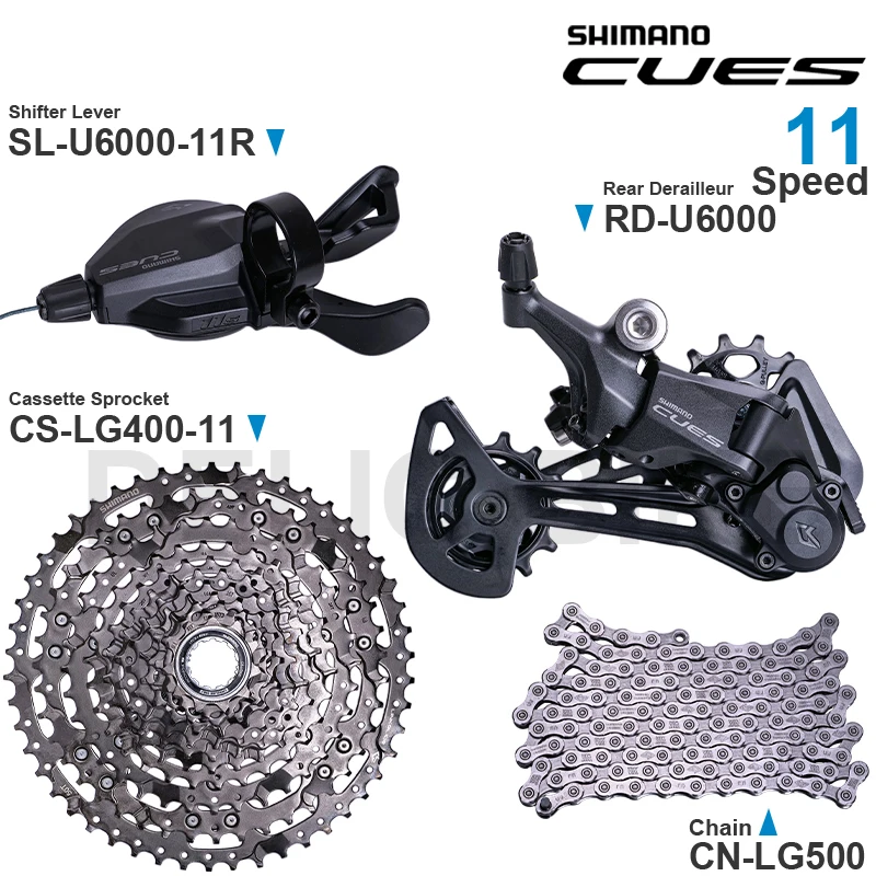 SHIMANO CUES U6000 Groupset SL-U6000-11R RD-U6000 CS-LG400-11 CN-LG500 Original Parts