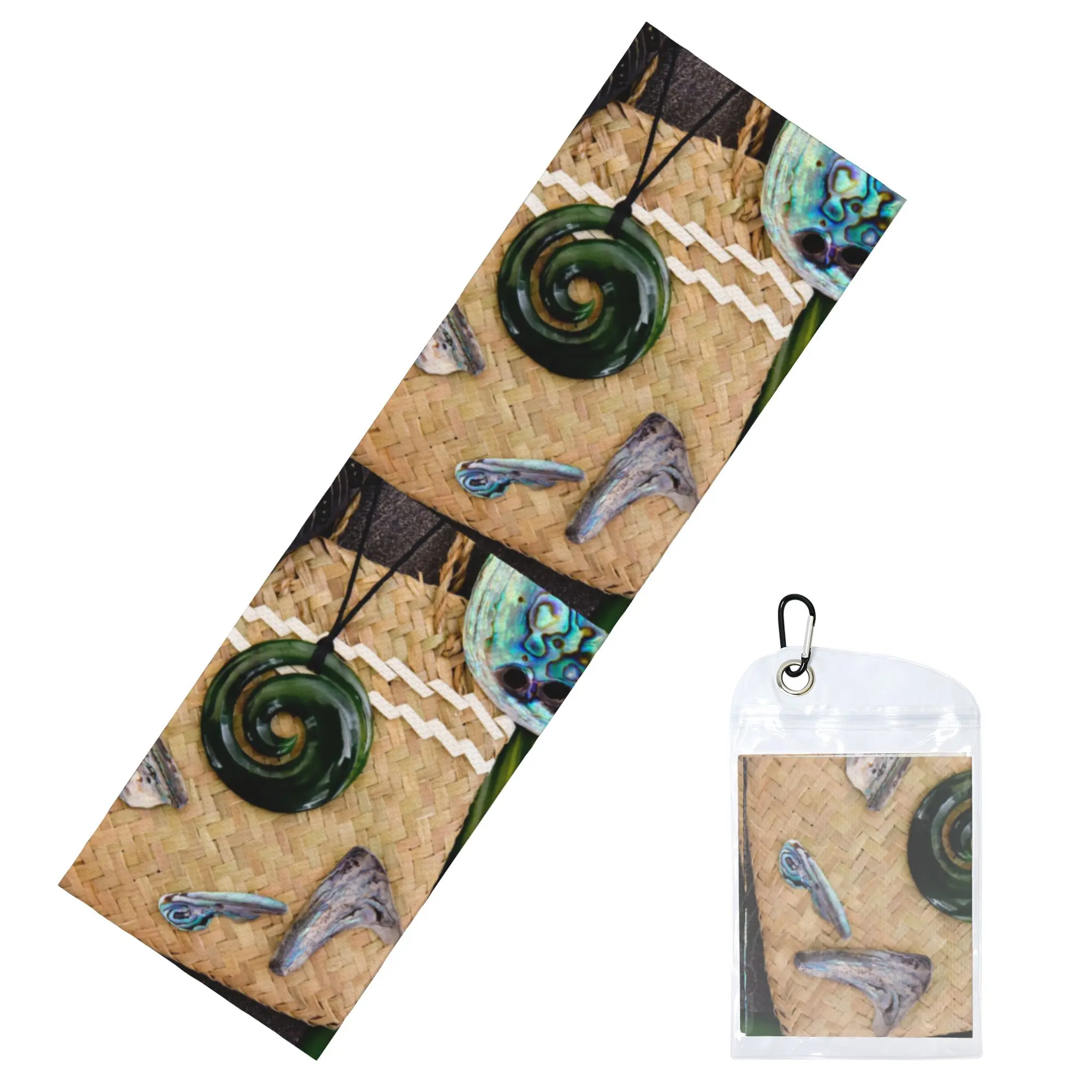Nz Maori Culture Theme Cold Exercise Towel  Greenstone Koru Super Soft Breathable Instant Cooling Towel  Beach Towels