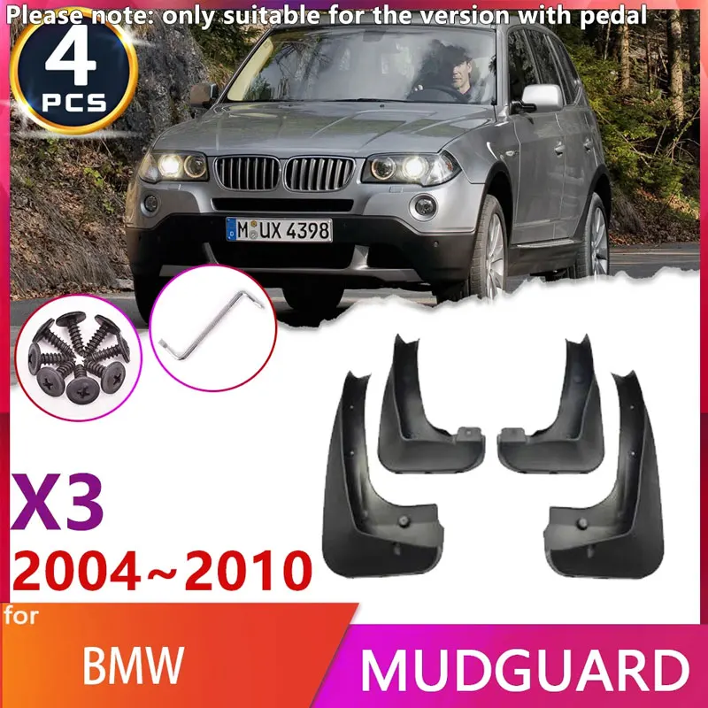 

For BMW X3 E83 MK1 1th 1Gen 1rd 2004~2010 2005 2006 2007 2008 2009 Car Fender Mud Flap Mudguards Mudflaps Splash Guards Goods