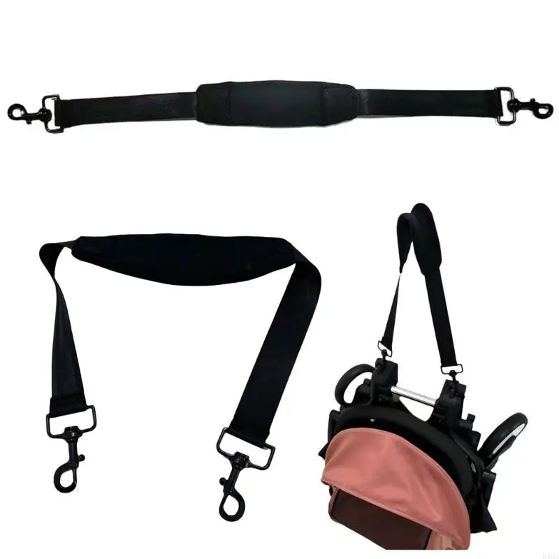 

D5QA Padded Shoulder Pad Strap For Baby Pram With Reinforced Metal Clasps And Ergonomic Weight Distribution Design