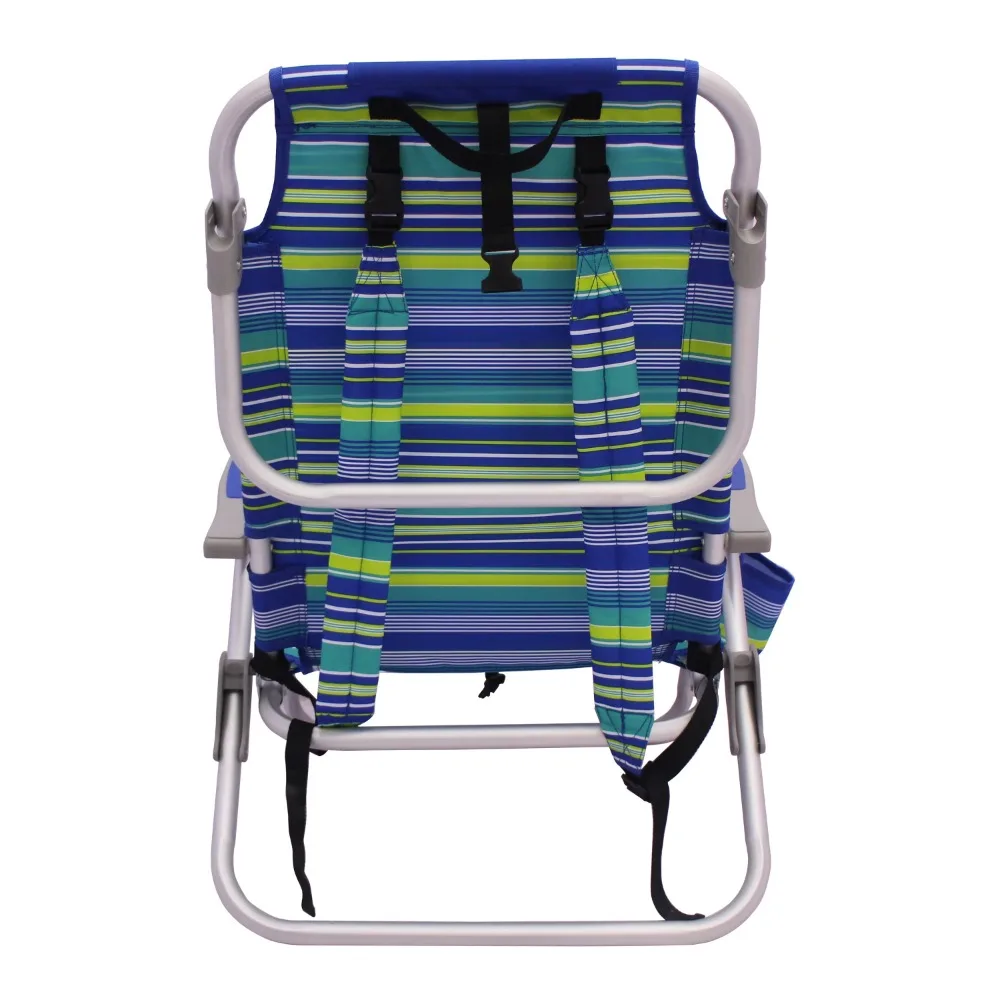 Mainstays mochila Silla de playa de aluminio, multicolor