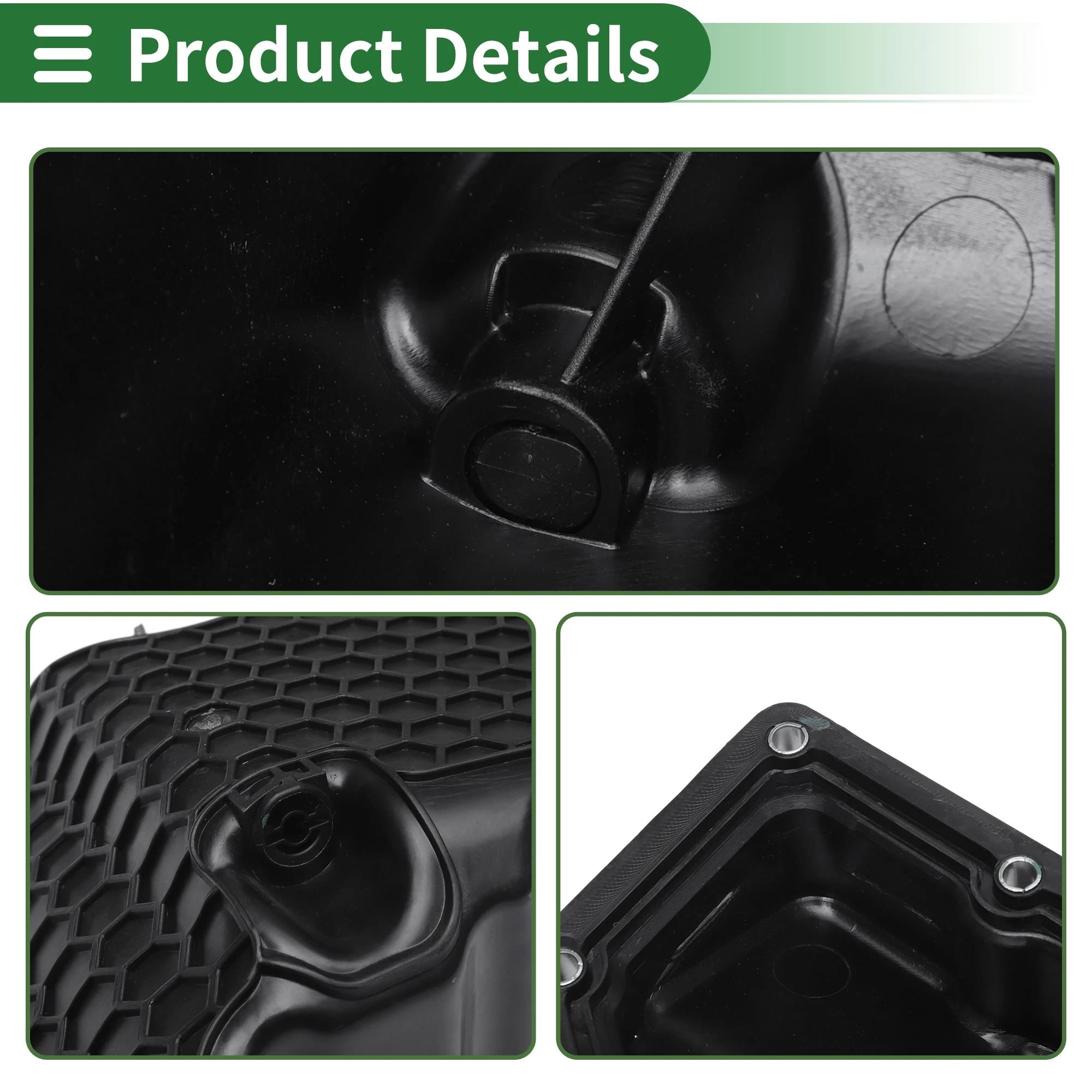 UXCELL No.06L103600F Coppa dell'olio motore Coppa dell'olio Coppa dell'olio della trasmissione per Audi A4 2011-2015 Plastica nera