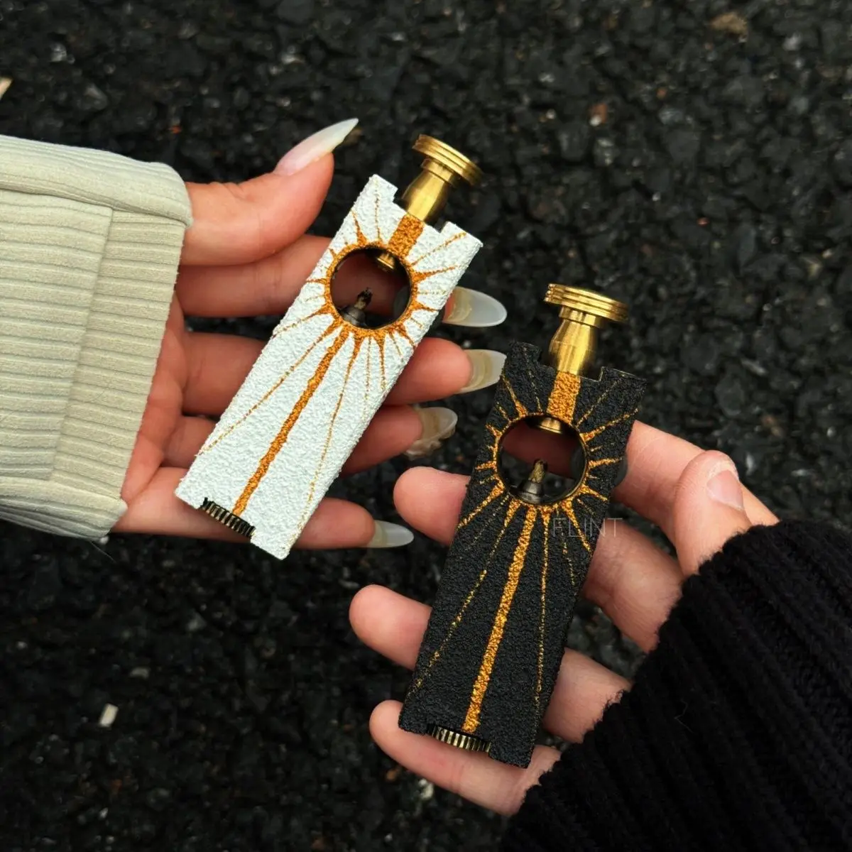 Outdoor Portable EDC Creative Retro Mechanical Igniter Camping Hiking Emergency Survival Ignition Tool