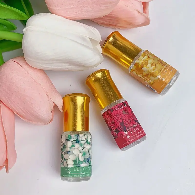 

3 мл арабские цветочные духи натуральный жасминовый розовый аромат османтуса туалетная вода унисекс свежие долговечные портативные духи на роликах